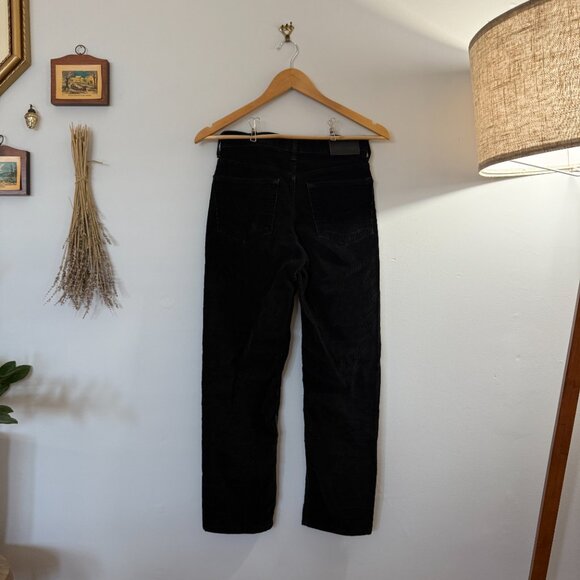 Everlane Corduroy Straight-Leg Crop Pant 25" Waist Black - Picture 2 of 4